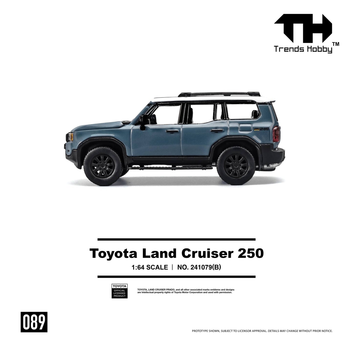 (PRE-ORDER) Trends Hobby 1:64 Toyota Land Cruiser 250 - BLUE 241079(B)