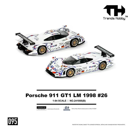 (PRE-ORDER) Trends Hobby 1:64 Porsche 911 GT1 LM 1998 #26 241085B