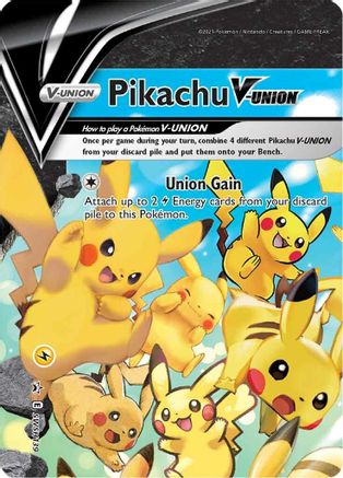 Pikachu V-Union - SWSH139 SWSH139/307 - SWSH Sword & Shield Promo Cards Holofoil
