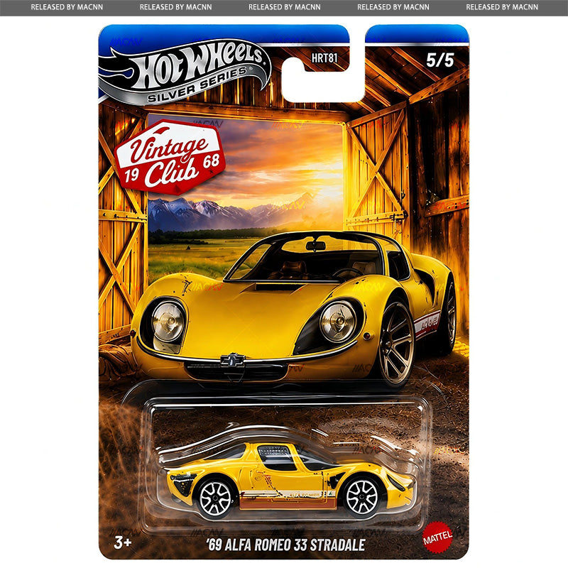 (PRE-ORDER) 2027 Hot Wheels Silver Series Vintage Club Racing MIX 1 Factory Sealed Case of 10 Cars HRT81-956L