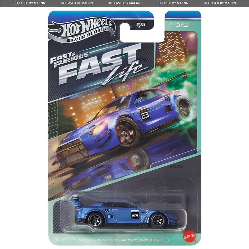 (PRE-ORDER) 2027 Hot Wheels Silver Series Fast & Furious Themed Mix 1 "Fast Life" Factory Sealed Case of 10 Cars JVJ09-979A