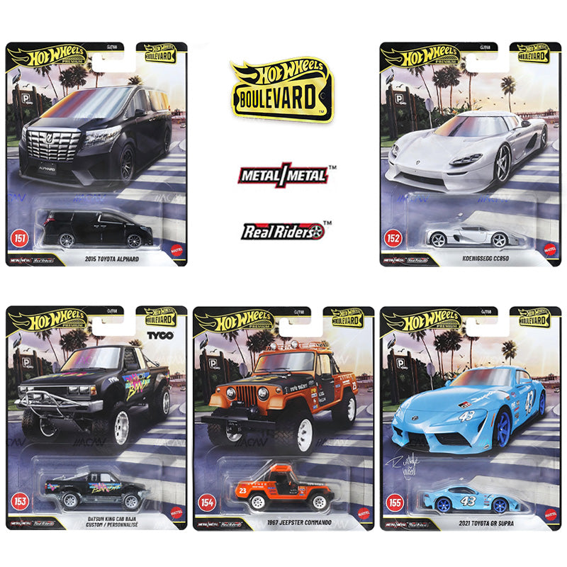 (PRE-ORDER) 2026 Hot Wheels 1:64 Premium Boulevard Mix 3 Full Set of 5 Cars