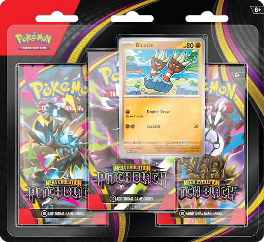 (PRE-ORDER) Pokemon TCG ME05 Mega Evolution Set 5 Pitch Black -3 Pack Blister
