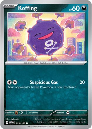 Koffing 109 - SV Scarlet & Violet 151 Reverse Holofoil