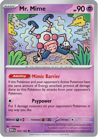 Mr. Mime - 122/165 122 - SV Scarlet & Violet 151 Holofoil
