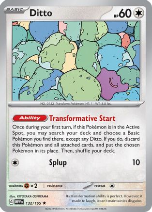 Ditto 132 - SV Scarlet & Violet 151 Holofoil