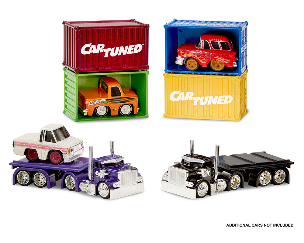 (PRE-ORDER) CarTuned 1:64 Container Rigs Series 1 – Assortment Factory Sealed Case of 4