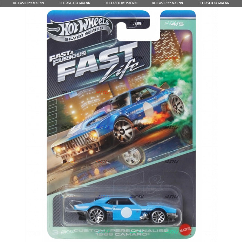 (PRE-ORDER) 2027 Hot Wheels Silver Series Fast & Furious Themed Mix 1 "Fast Life" Factory Sealed Case of 10 Cars JVJ09-979A