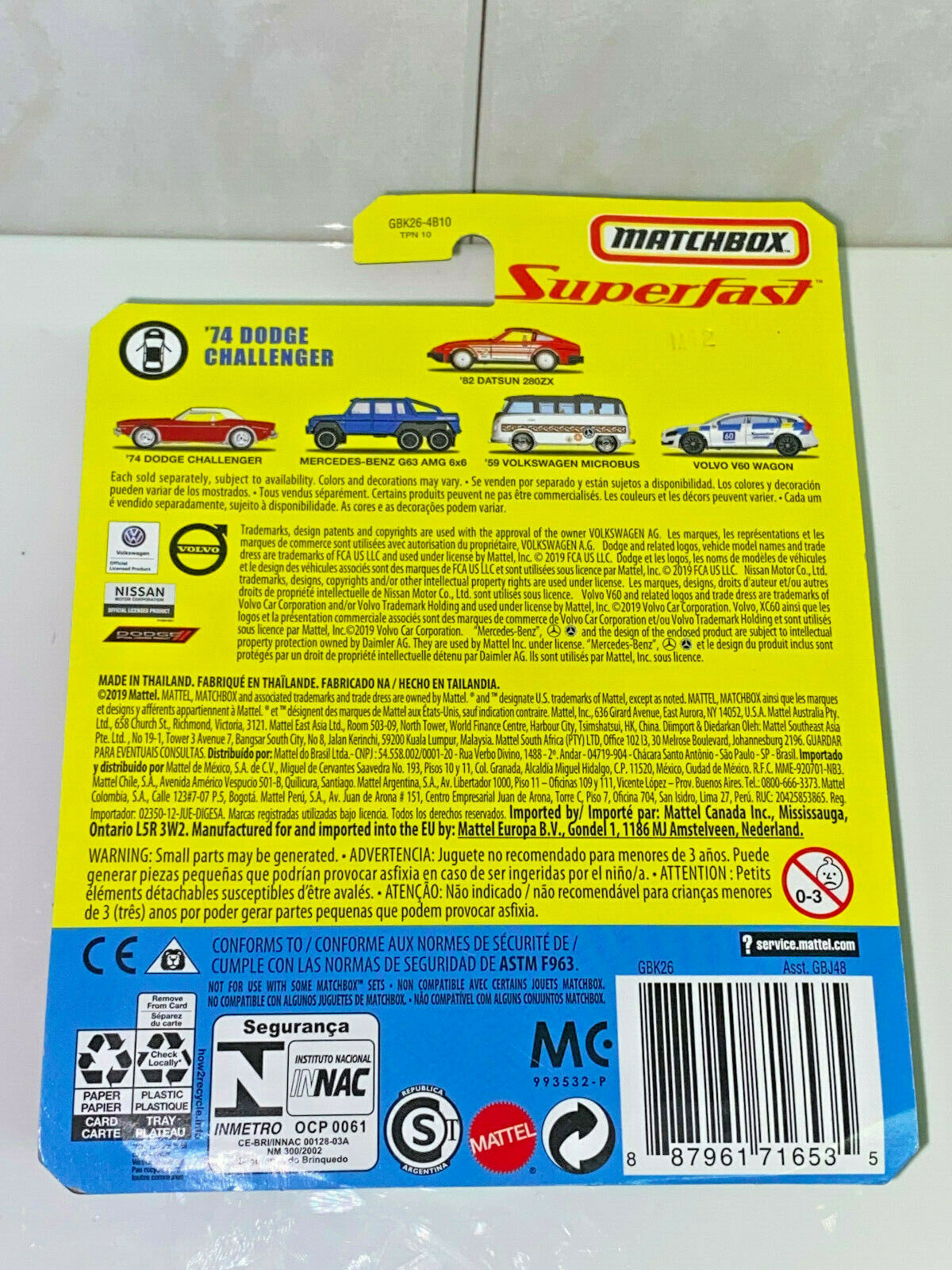 2020 Matchbox Superfast #02/05 '74 Dodge Challenger NIP