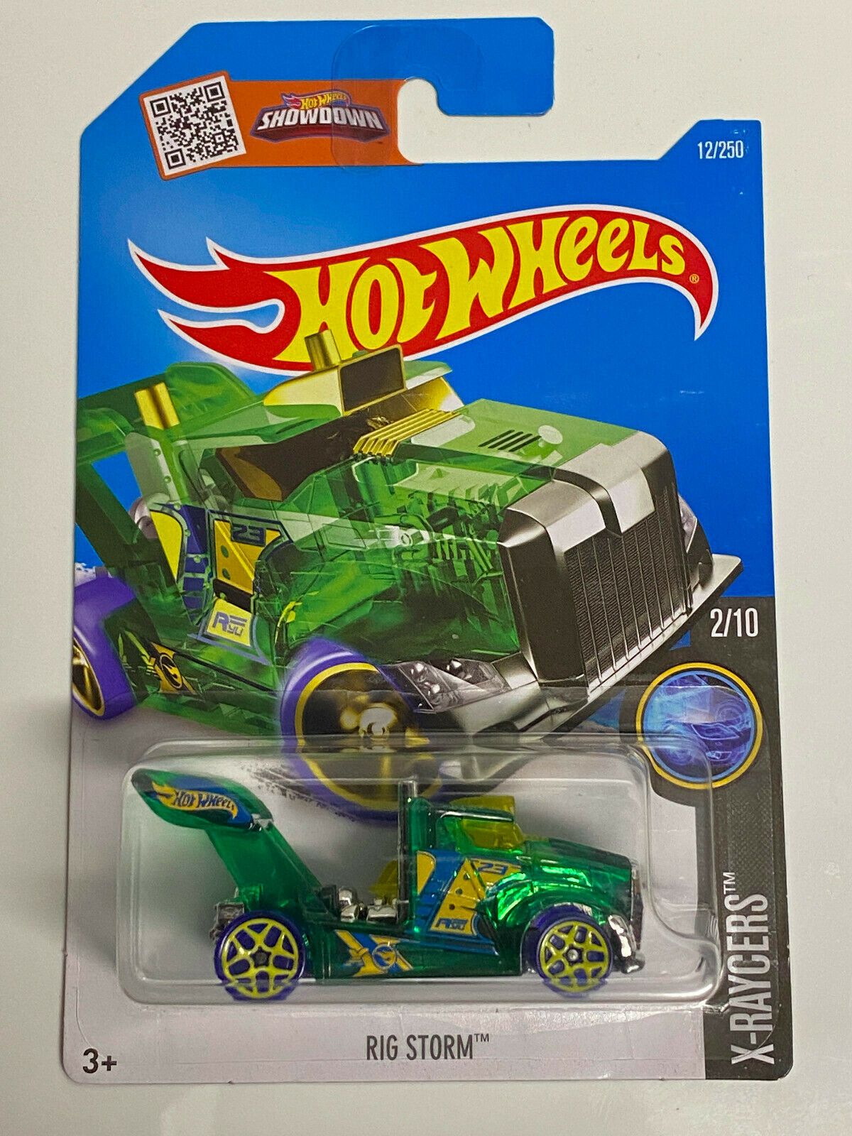 2016 Hot Wheels Treasure Hunts X-Raycers #2/10 Rig Storm International Card NIP