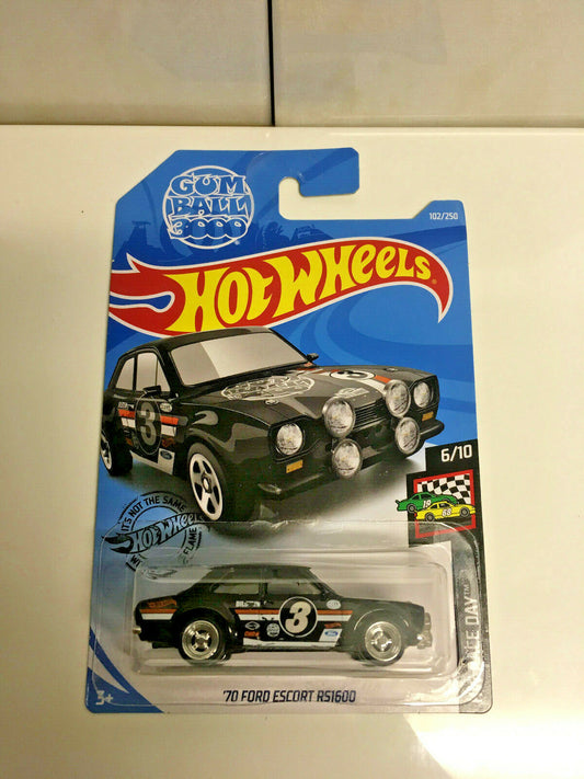 2019 Hot Wheels '70 Ford Escort RS1600 Gumball SUPER CUSTOM CHROME REAL RIDERS