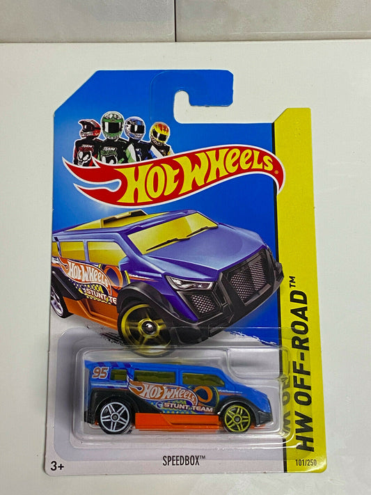 2014 Hot Wheels Treasure Hunts HW Off-Road Speedbox International Card NIP