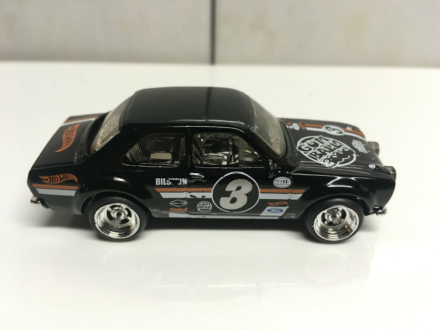 2019 Hot Wheels '70 Ford Escort RS1600 Gumball SUPER CUSTOM CHROME REAL RIDERS