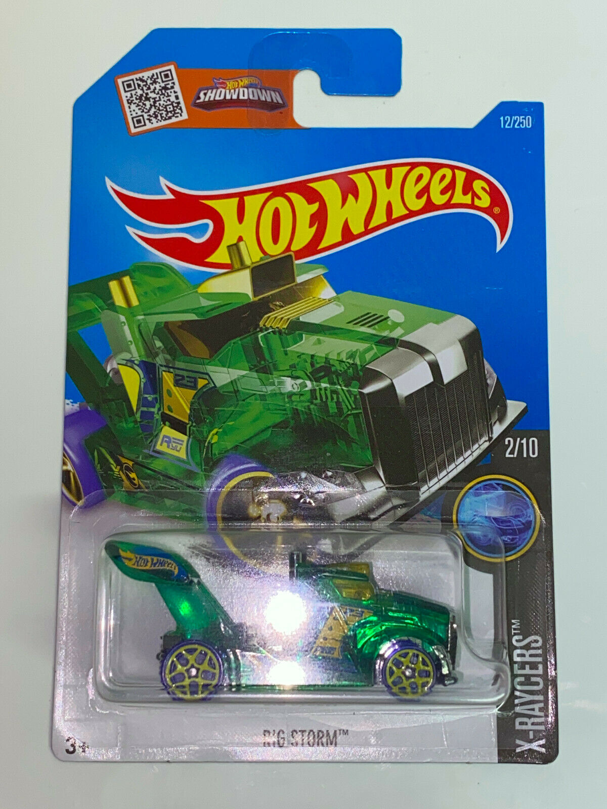 2016 Hot Wheels Treasure Hunts X-Raycers #2/10 Rig Storm International Card NIP