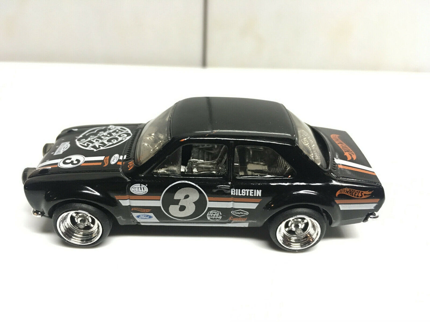 2019 Hot Wheels '70 Ford Escort RS1600 Gumball SUPER CUSTOM CHROME REAL RIDERS