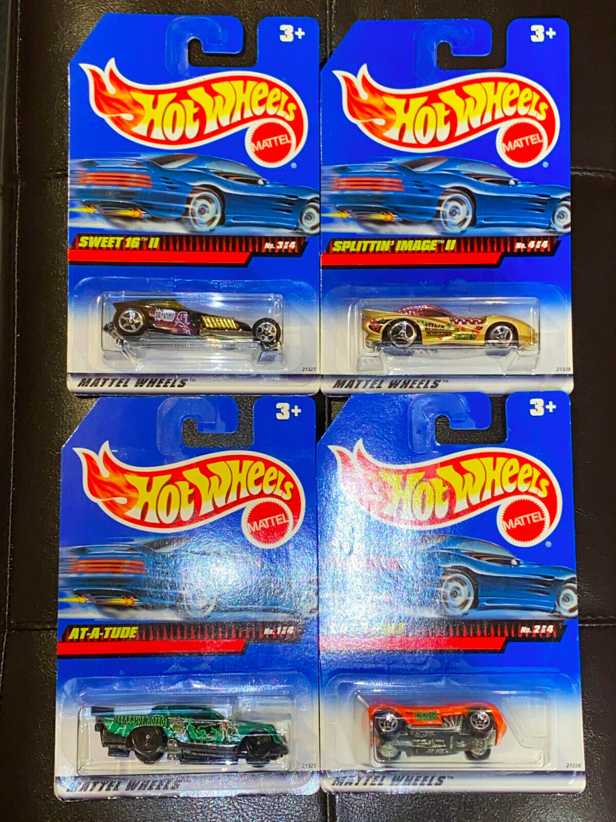 1999 Hot Wheels Terrorific Series Full Set of 4 International Cards NIP VHTF