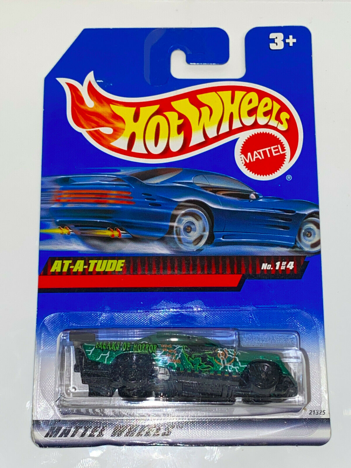 1999 Hot Wheels Terrorific Series Full Set of 4 International Cards NIP VHTF