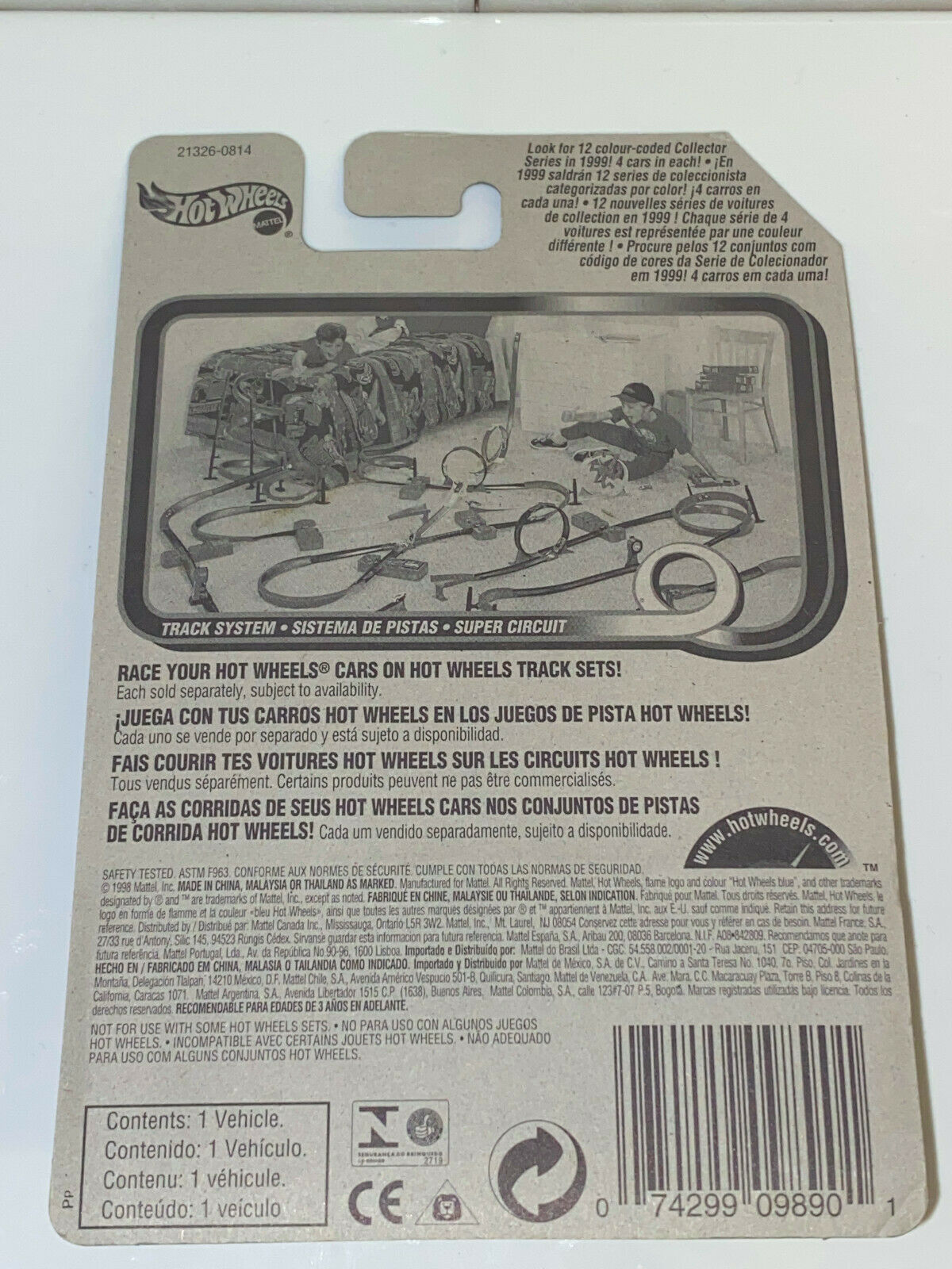 1999 Hot Wheels Terrorific Series Full Set of 4 International Cards NIP VHTF
