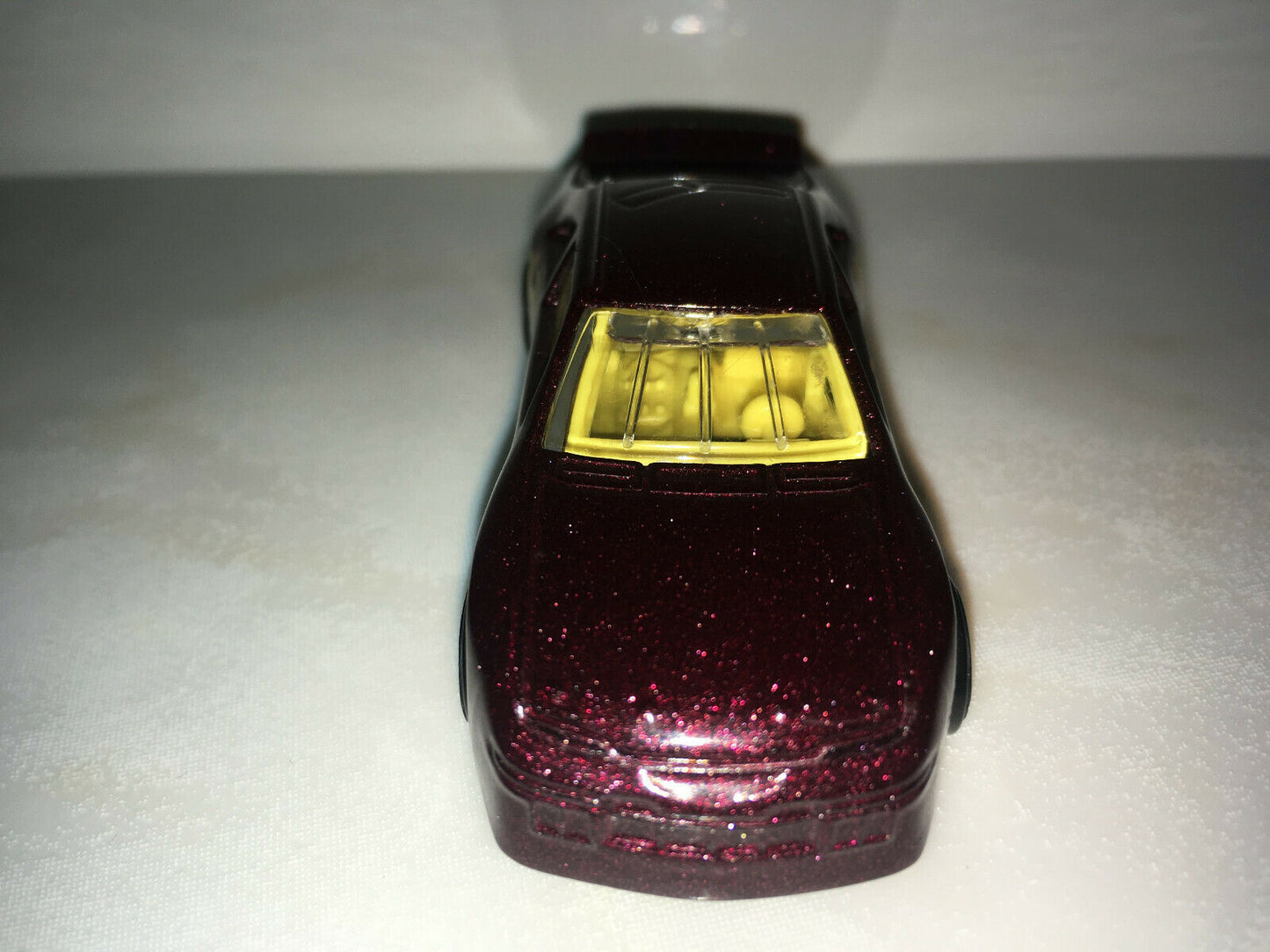 1996 Hot Wheels Car T-Bird Stocker Burgundy/Maroon w/Flames Loose