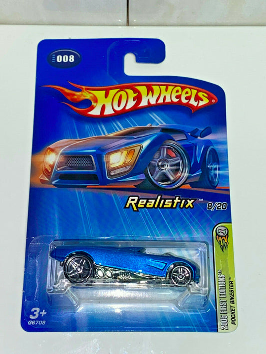 2005 Hot Wheels Realistix 8/20 2005 First Editions Pocket Bikester #008 NIP