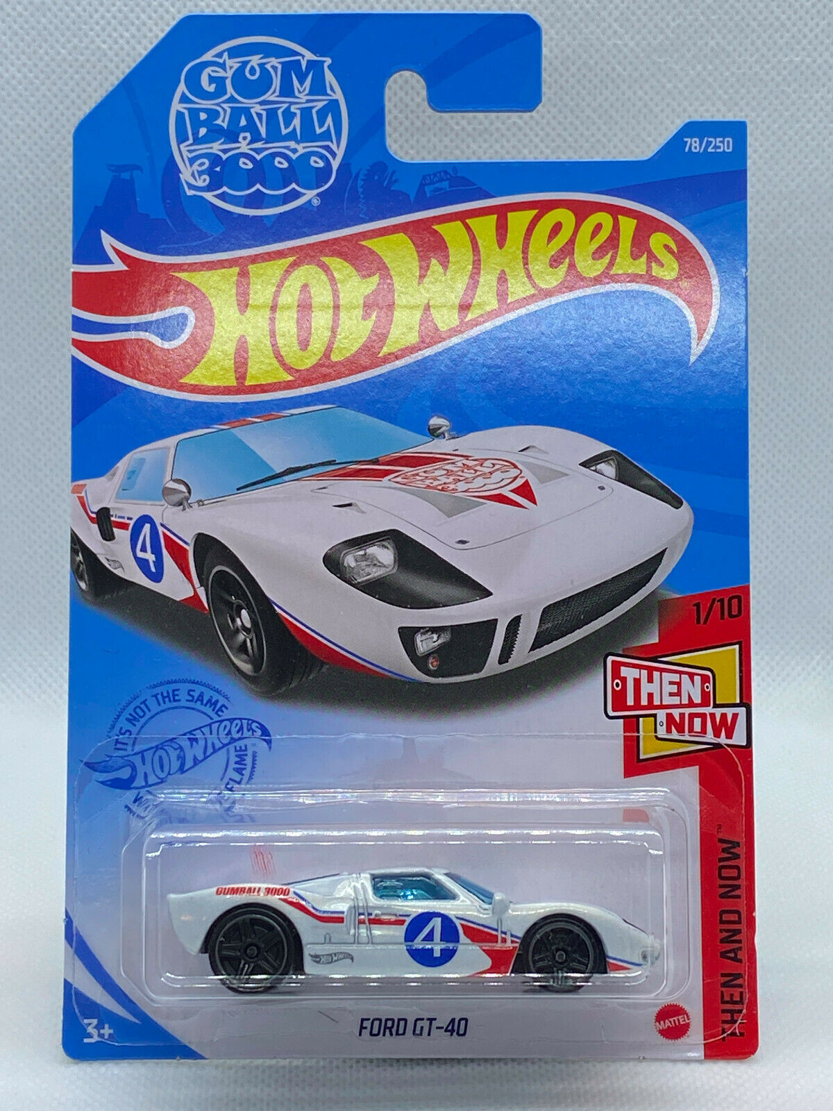 2021 Hot Wheels Then and Now #1/10 Ford GT40 Gumball 3000 #78/250 NIP
