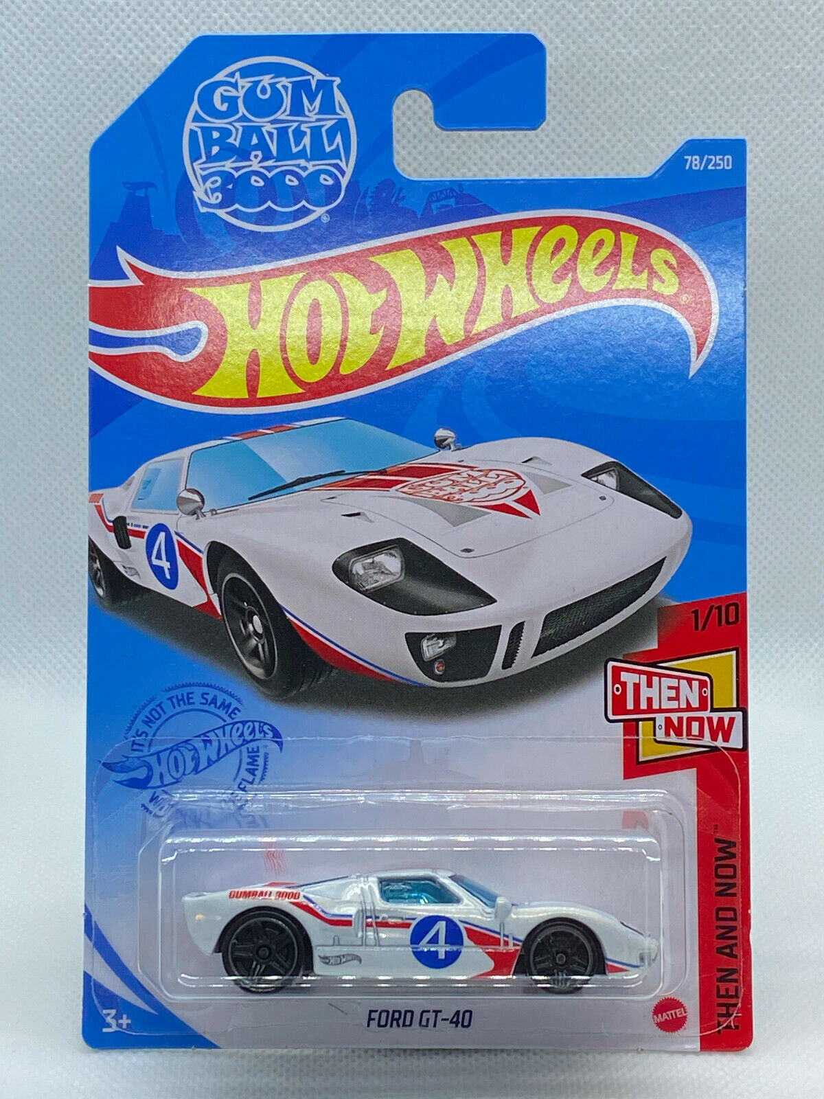 2021 Hot Wheels Then and Now #1/10 Ford GT40 Gumball 3000 #78/250 NIP