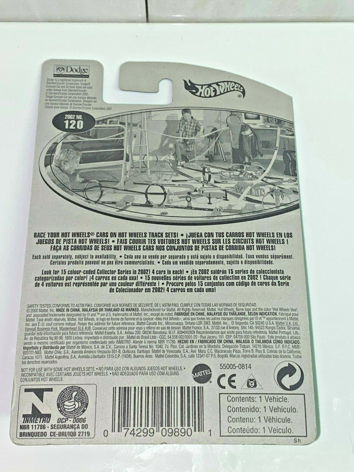 2002 Hot Wheels Dodge Concept Car Collector #120 NIP