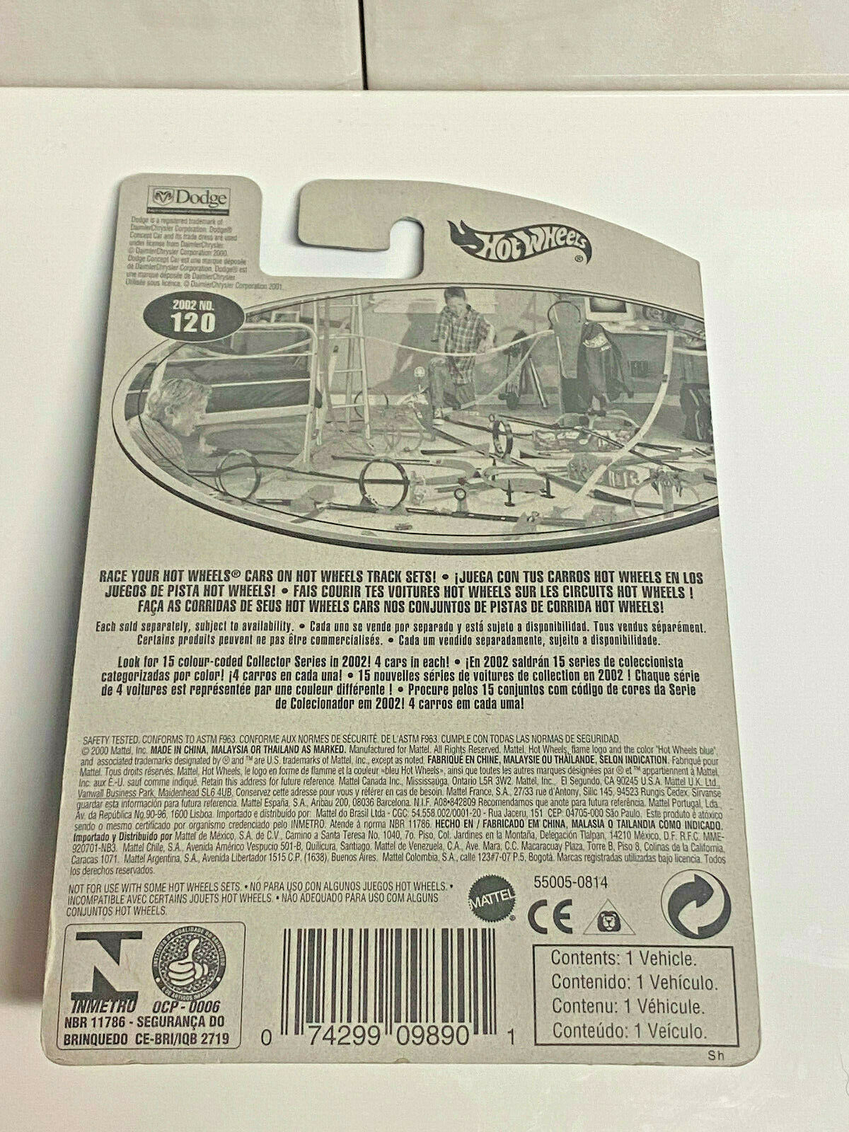 2002 Hot Wheels Dodge Concept Car Collector #120 NIP