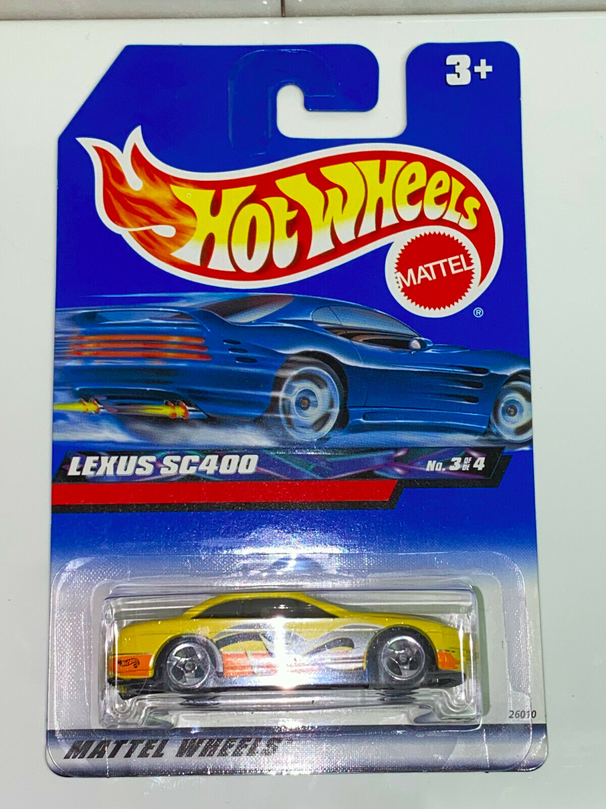 2000 Hot Wheels Seein' 3-D FULL SET OF 4 International Card VHTF NIP Olds/Lexus