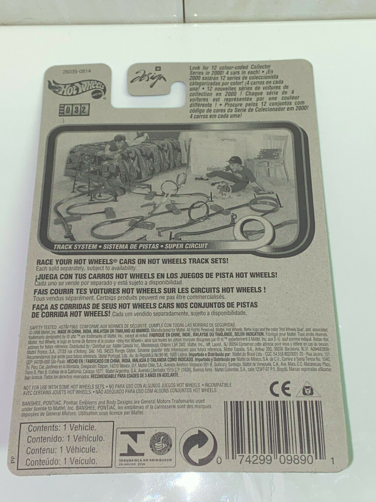 2000 Hot Wheels CD Customs Series FULL SET OF 4 International Card VHTF NIP