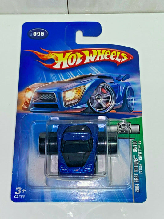 2004 Hot Wheels 2004 First Editions 95/100 Fatbax Corvette C6 #095 (Soft Corners)