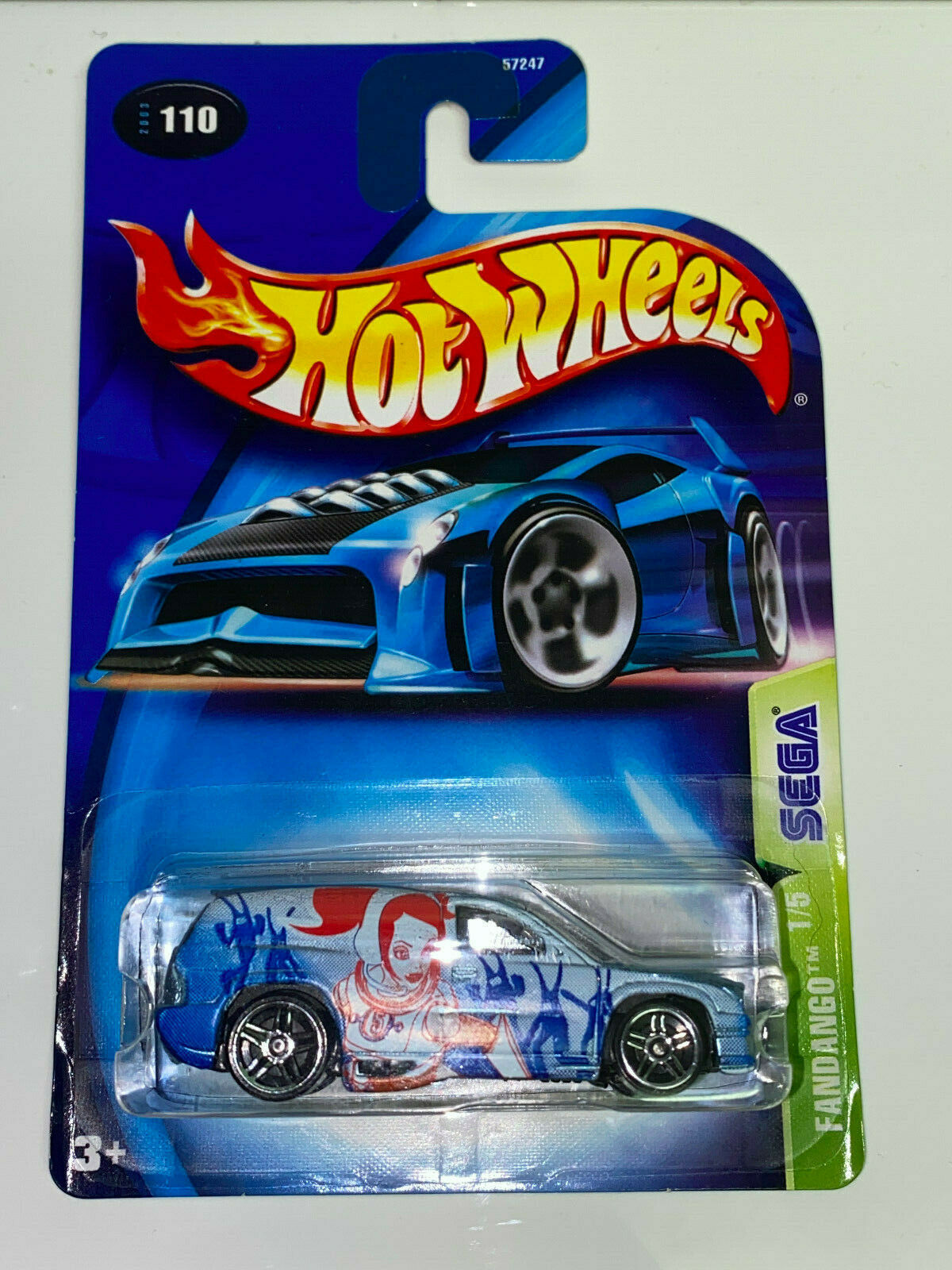 2003 Hot Wheels Sega Series Full Set 5 Cars NIP #110,#111,#112,#113,#114
