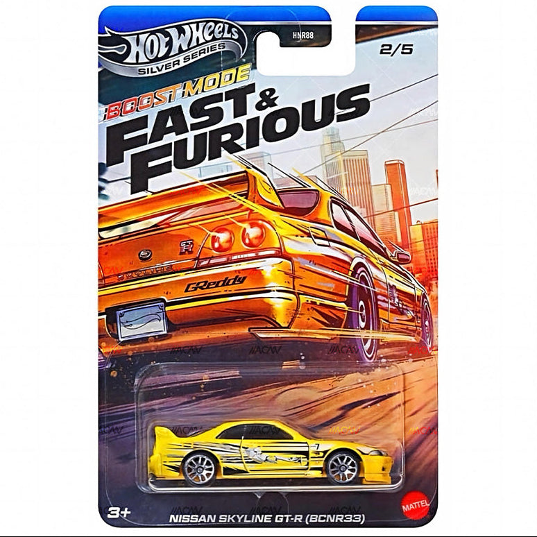 (PRE-ORDER) 2027 Hot Wheels Silver Series Fast & Furious Themed Mix #2 "Boose Mode" Full Set of 5 Case