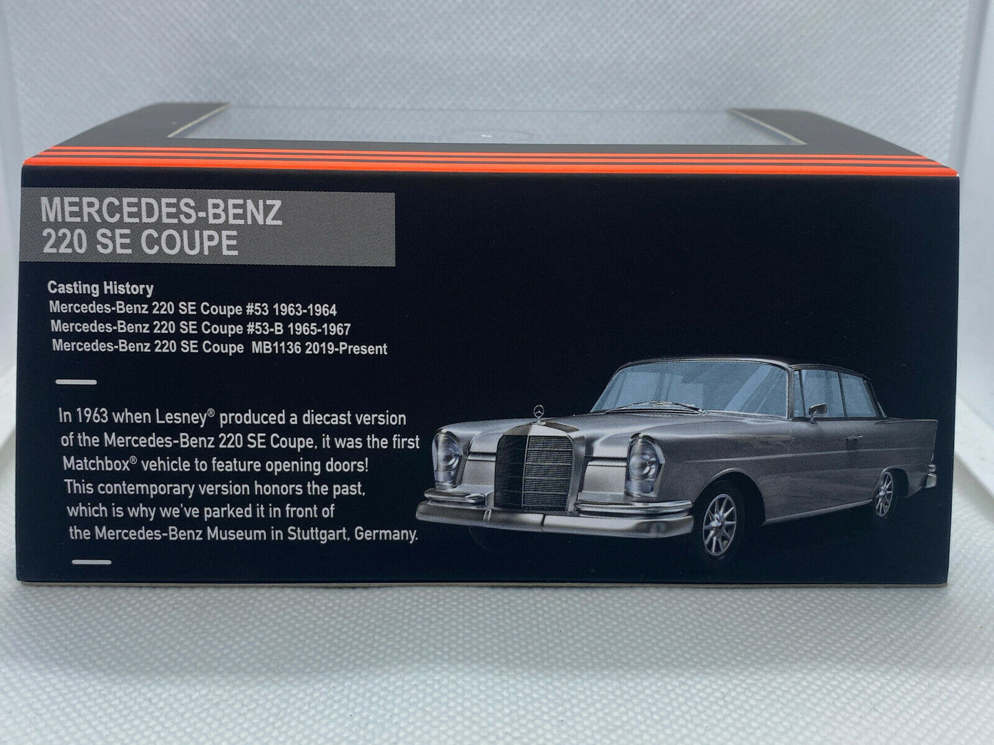 ERROR 2021 Matchbox Premium '62 Mercedes-Benz 220 SE Coupe ERROR ON PAINT