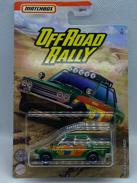 2021 Matchbox Off Road Rally 1970 Datsun 510 Rally NIP