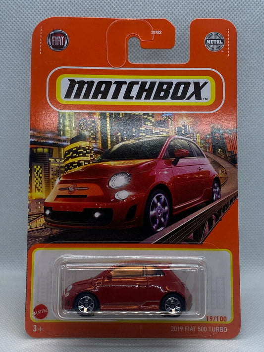 2021 Matchbox MBX City #19/100 2019 Fiat 500 Turbo RED NIP