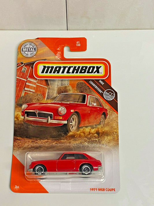 2020 Matchbox MBX Countryside #61/100 1971 MGB Coupe RED NIP