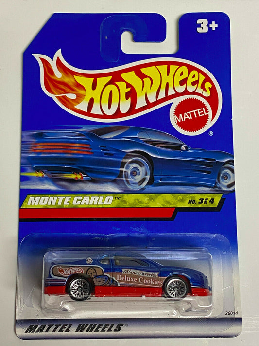 2000 Hot Wheels Snack Time Series Monte Carlo Concept Car International Card NIP