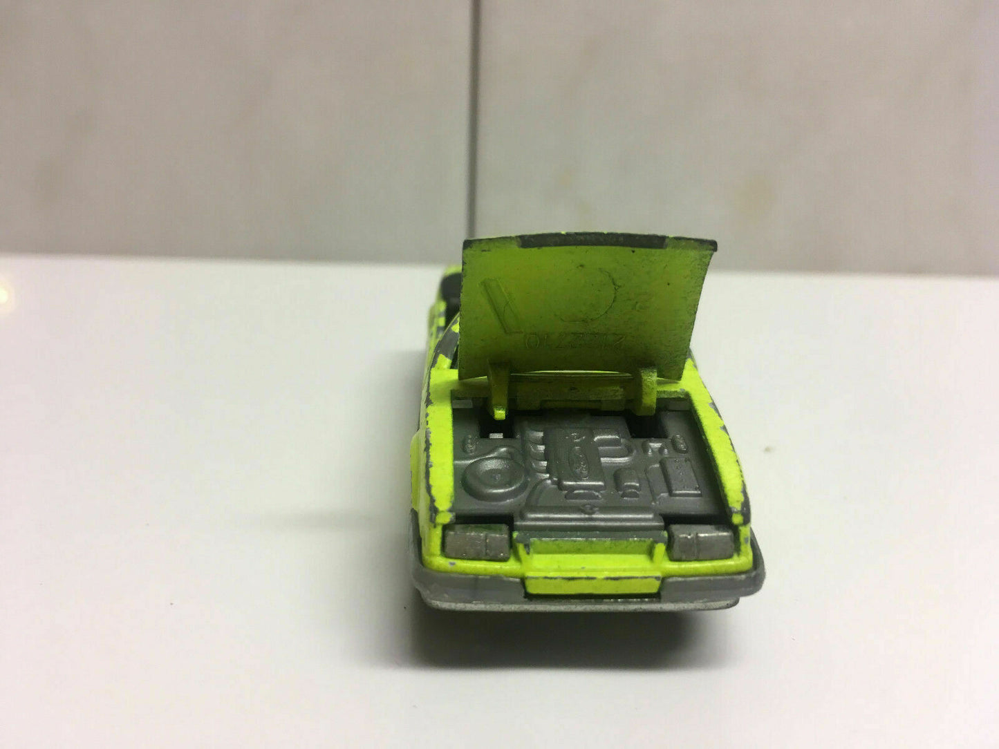 RARE VINTAGE Majorette #227 Yellow Mustang Convertible Official Pace Car