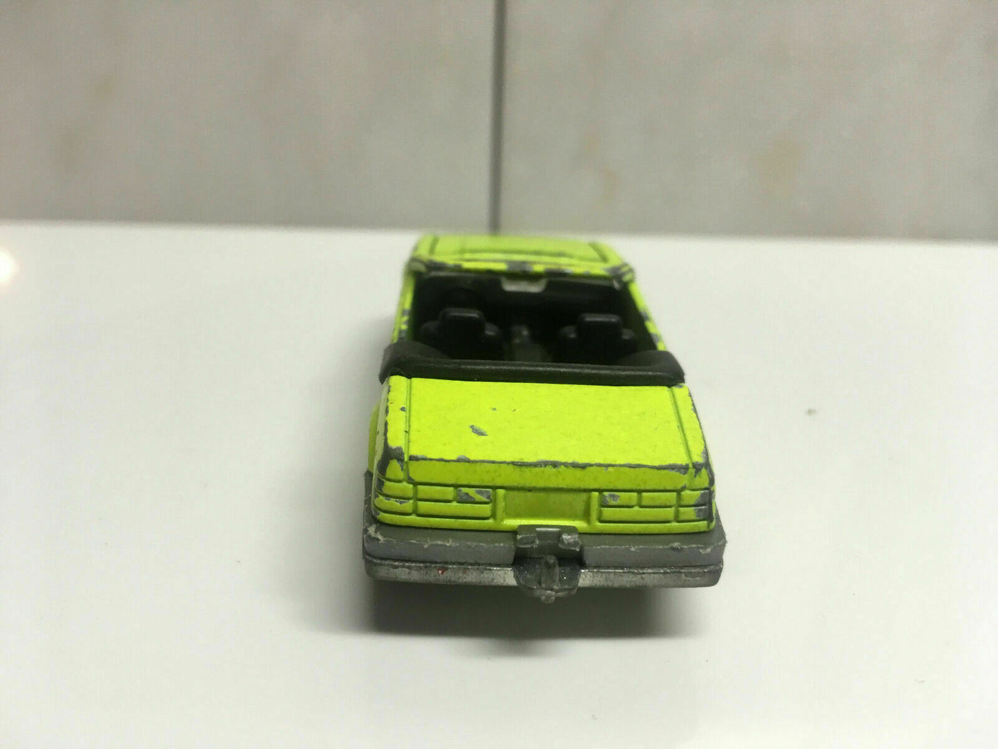 RARE VINTAGE Majorette #227 Yellow Mustang Convertible Official Pace Car