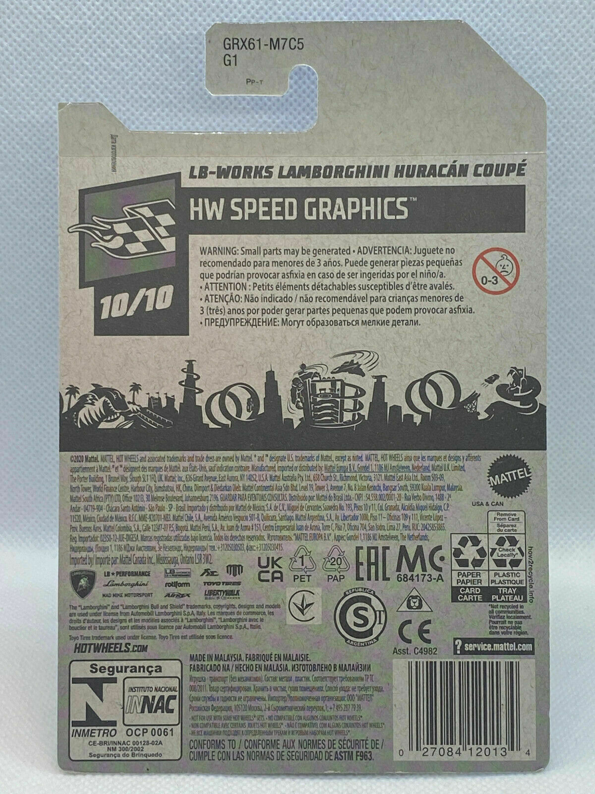 2021 Hot Wheels LB-Works Lamborghini Huracan Coupe #197/250 (Soft Corners)