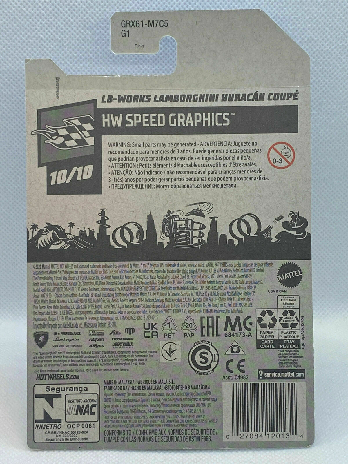 2021 Hot Wheels LB-Works Lamborghini Huracan Coupe #197/250 (Soft Corners)