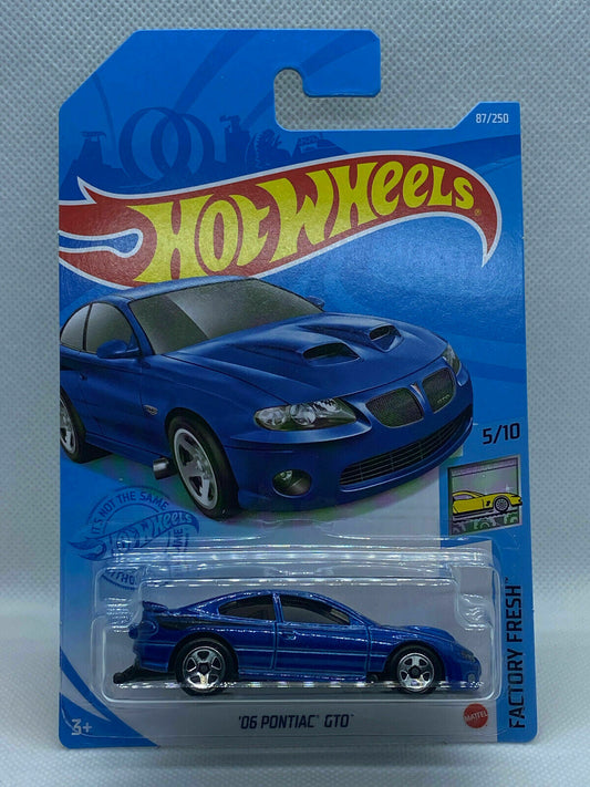 2021 Hot Wheels HW Factory Fresh #5/10 '06 Pontiac GTO Blue (Soft Corners)