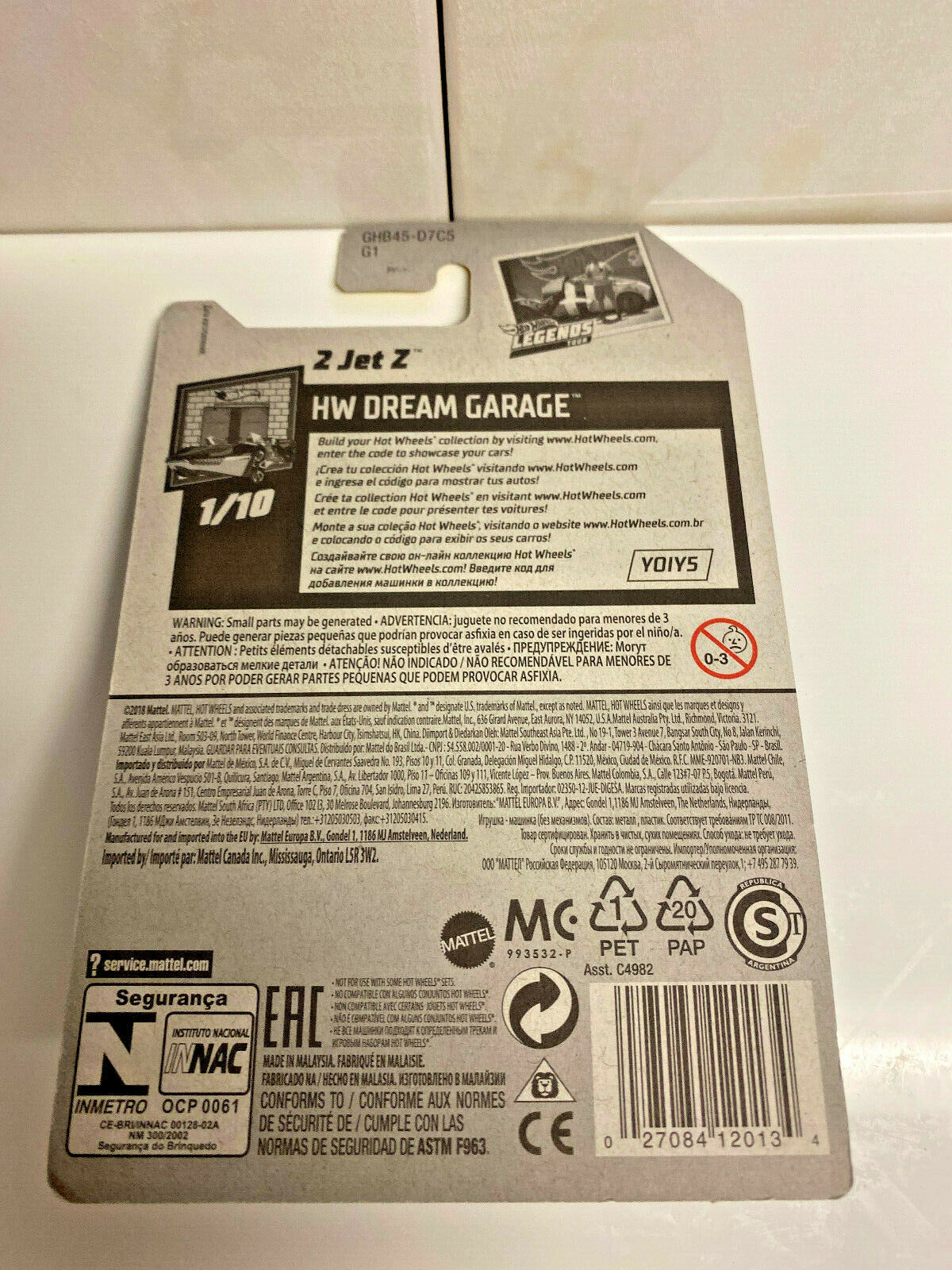 2020 Hot Wheels Legends Tour HW Dream Garage 1/10 2 Jet Z 1/250 NIP