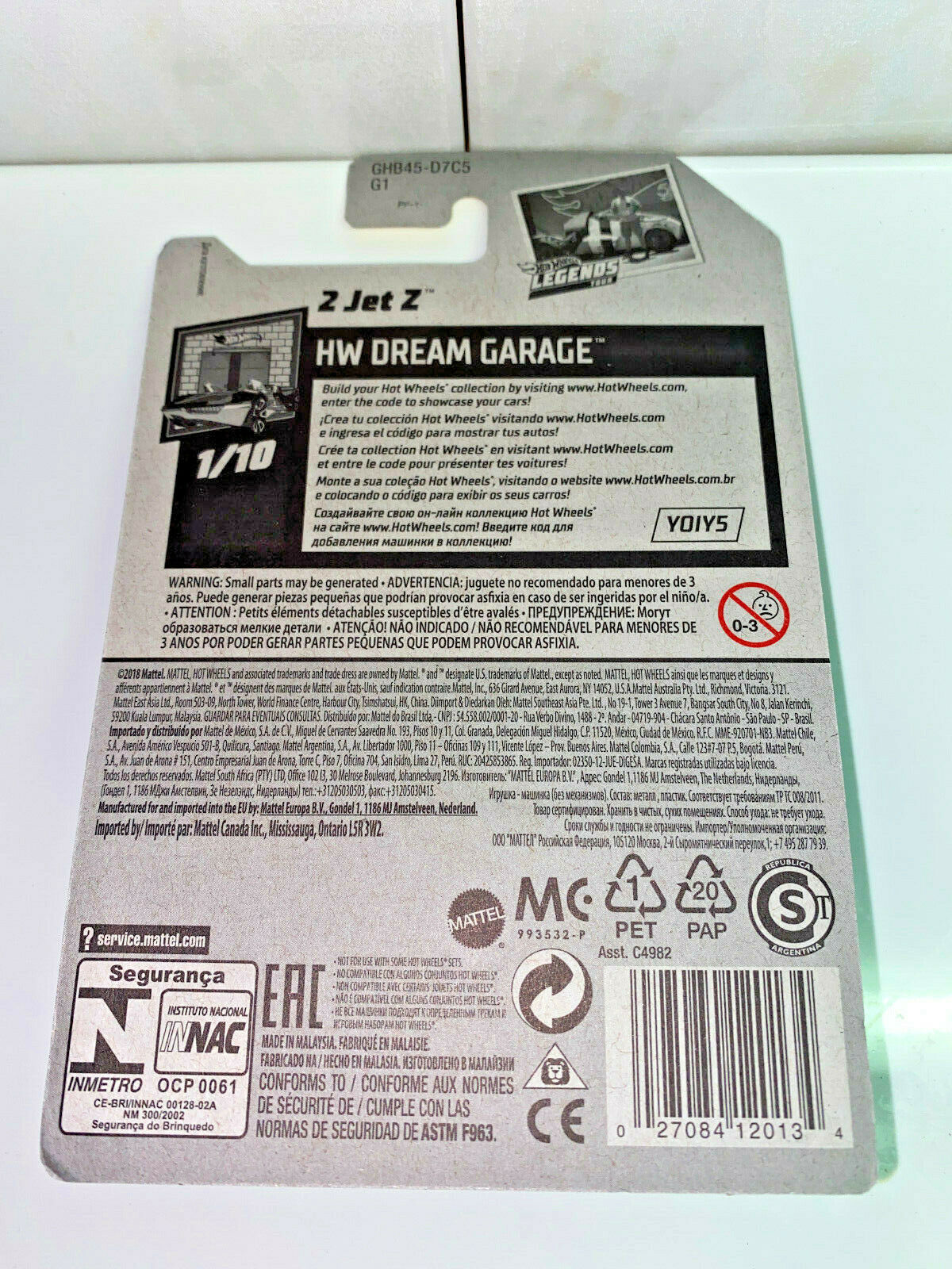 2020 Hot Wheels Legends Tour HW Dream Garage 1/10 2 Jet Z 1/250 NIP