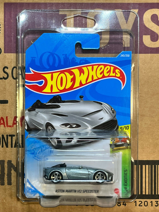 2021 Hot Wheels Aston Martin V12 Speedster Super Custom Real Riders W/Protector