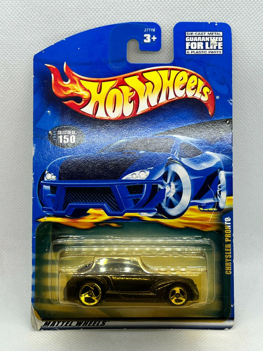 2000 Hot Wheels Chrysler Pronto Collector #150 Card Variation (Cracked Blister)