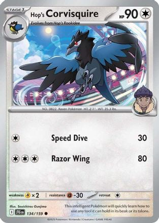 Hop's Corvisquire 134 - SV09 Journey Together Reverse Holofoil