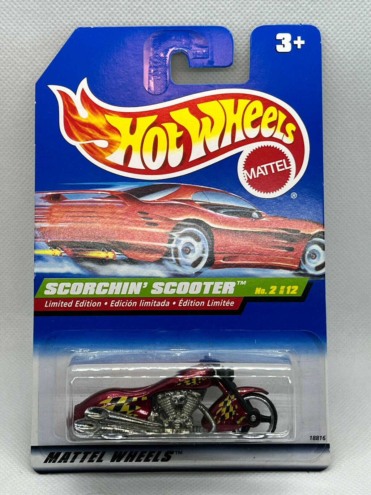 1998 Hot Wheels Treasure Hunt Series #2/12 Scorchin' Scooter