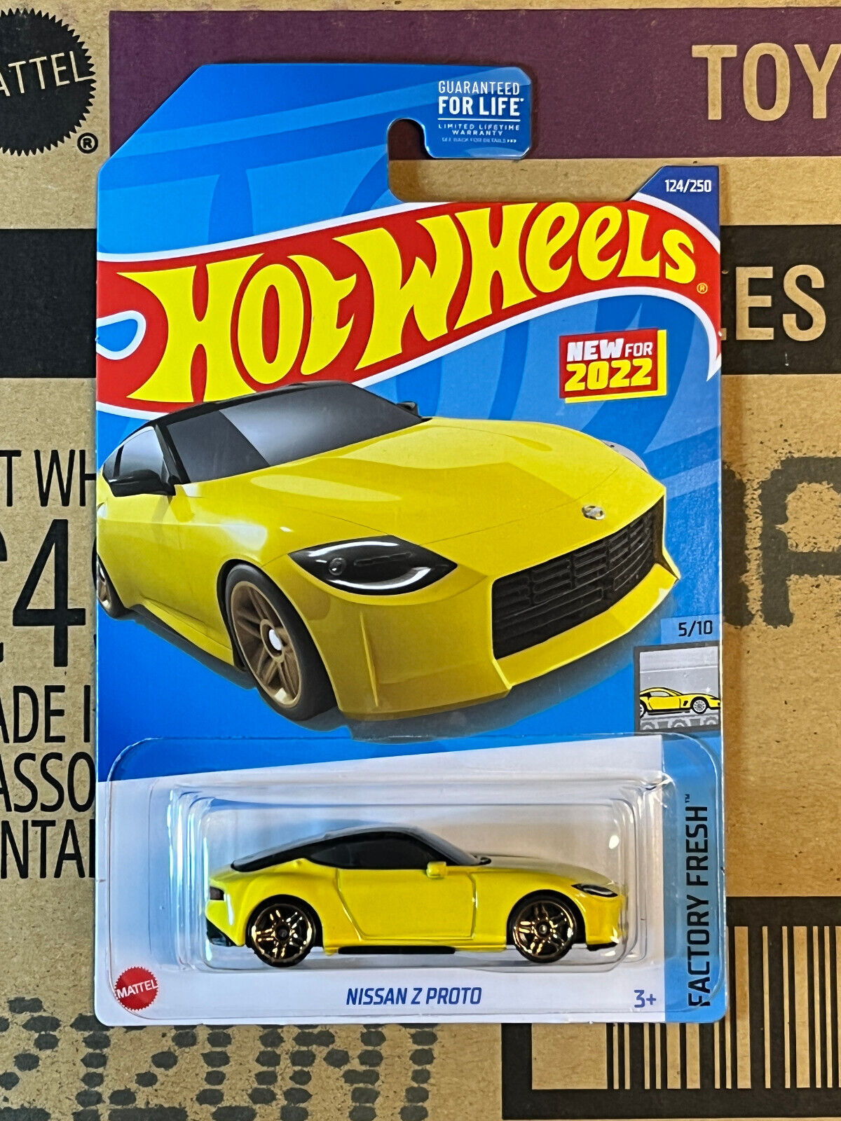 2022 Hot Wheels Factory Fresh #5/10 Nissan Z Proto Yellow NIP
